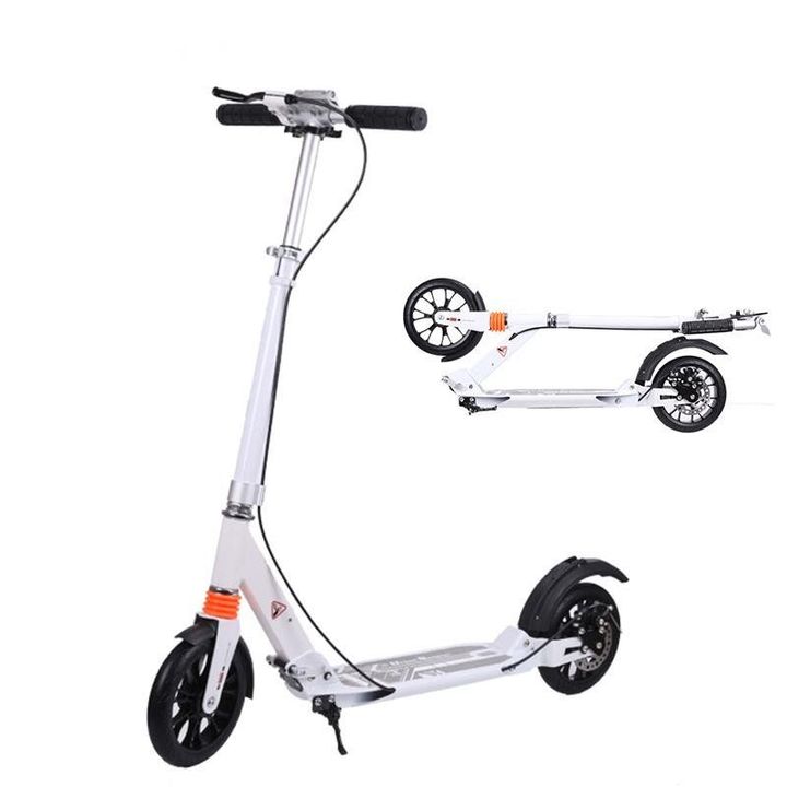 Xe trượt scooter 2 bánh thể thao có thắng đĩa và giảm sóc