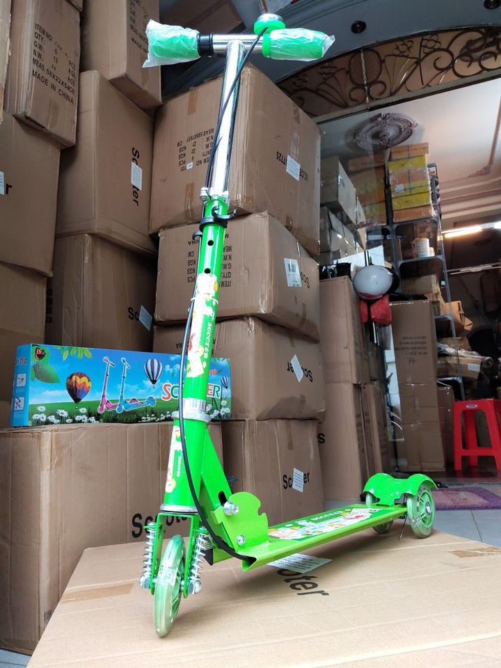 Xe trượt Scooter Có Lò Xo, Chuông và Phanh 2108-C