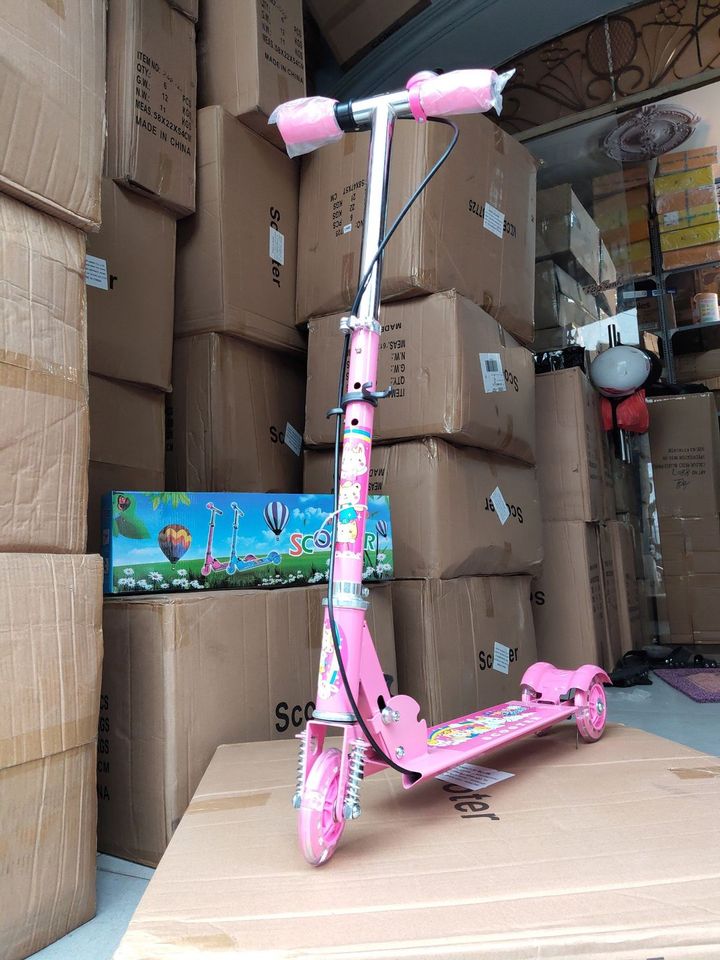 Xe trượt Scooter Có Lò Xo, Chuông và Phanh 2108-C