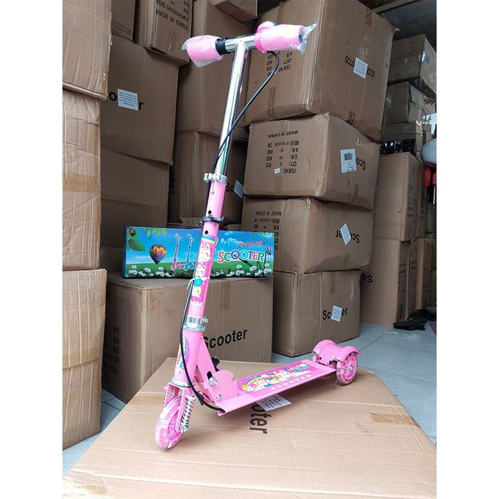 Xe trượt Scooter Có Lò Xo, Chuông và Phanh 2108-C