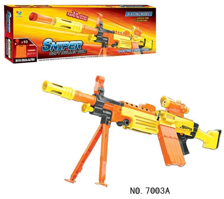 Đồ chơi Nerf Liên Thanh Có Chân Đỡ Sniper 7003 Kèm 20 Viên Nerf