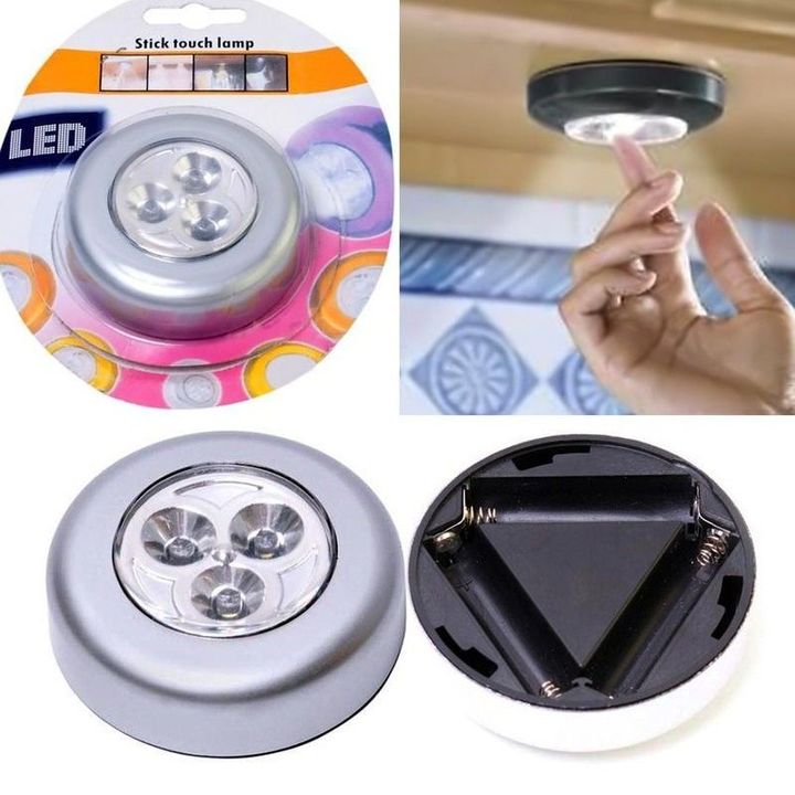 Đèn LED dán góc tường, tủ 3 bóng siêu sáng