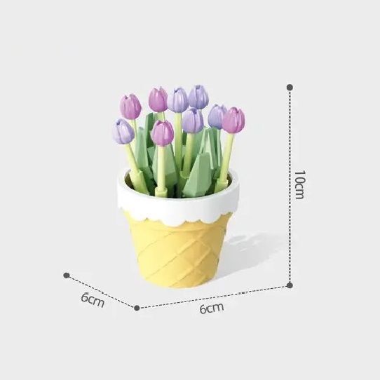 Đồ chơi lắp ghép chậu hoa tulip Senbao 611059