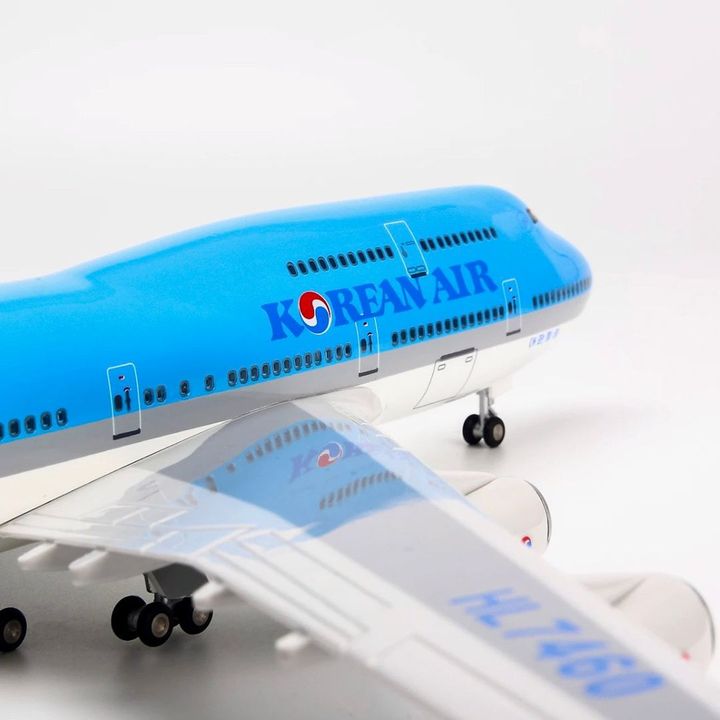 Mô hình Máy bay Korean Airbus A380 47cm có đèn led