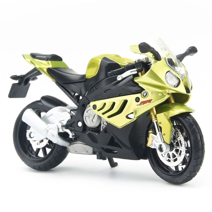 Mô hình Xe mô tô BMW S1000RR Light Green 1:18