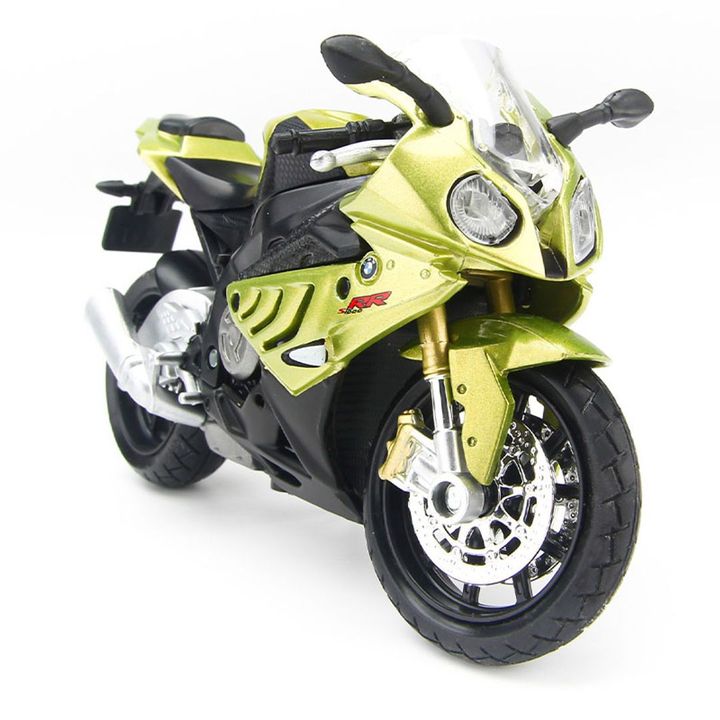 Mô hình Xe mô tô BMW S1000RR Light Green 1:18