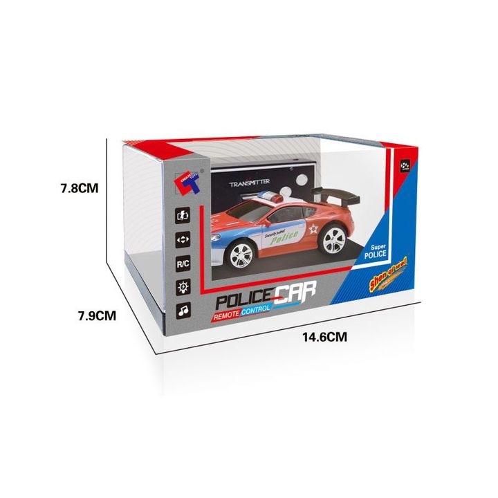 Xe cảnh sát điều khiển từ xa Mini 1:58