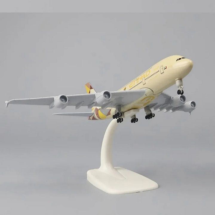 Mô hình máy bay Etihad Airbus A380 20cm