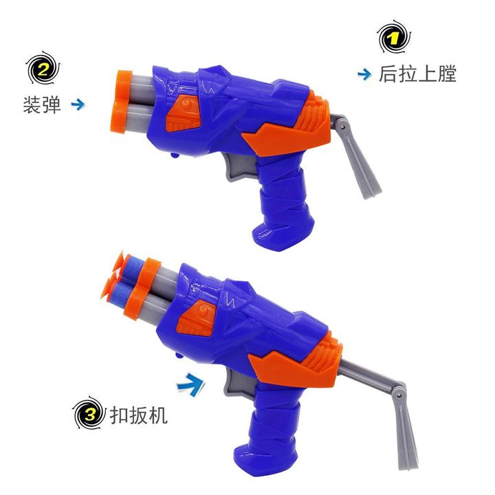 Đồ chơi Súng ngắn bắn đạn Nerf Cho Trẻ Em Cam/Xanh