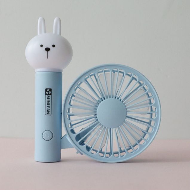 Quạt mini fan hình thú có đèn