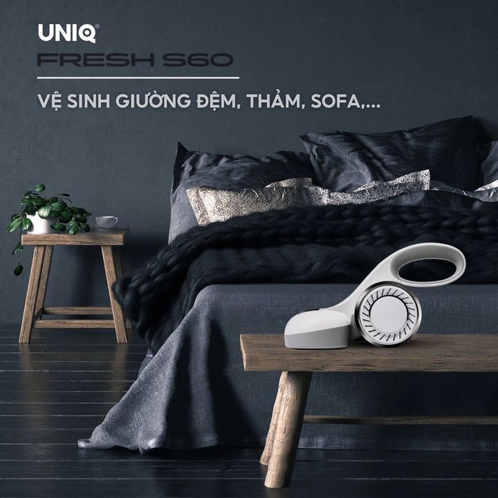 Máy hút bụi giường đệm không dây UNIQ Fresh S60