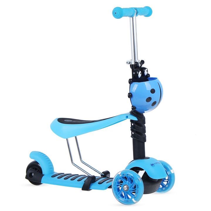 Xe trượt Scooter 3 in 1 Kèm giỏ cho bé