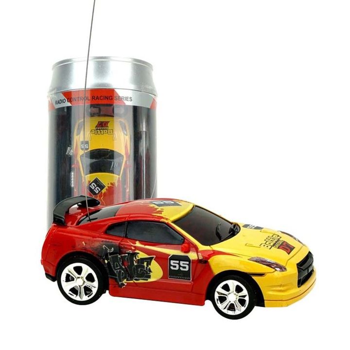 Xe hơi mini trong lon Coke điều khiển từ xa drift đua 1:58