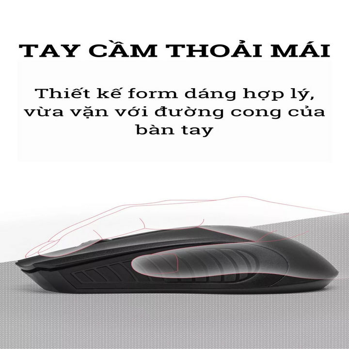 Bộ bàn phím và chuột không dây văn phòng TJ 808