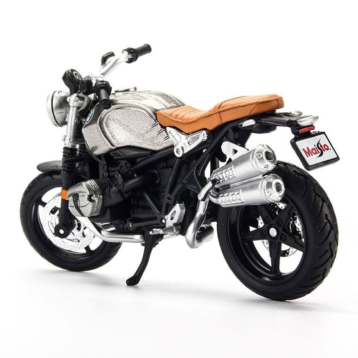 Mô hình Xe mô tô BMW R Nine T Scrambler Silver 1:18