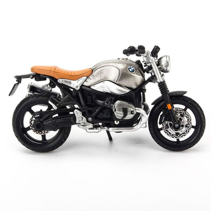 Mô hình Xe mô tô BMW R Nine T Scrambler Silver 1:18