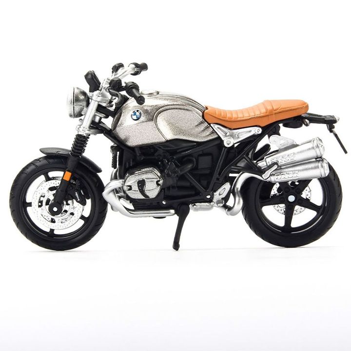 Mô hình Xe mô tô BMW R Nine T Scrambler Silver 1:18