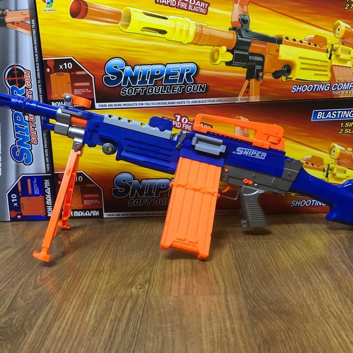 Đồ chơi Nerf Liên Thanh Có Chân Đỡ 7004 Kèm 20 viên Nerf