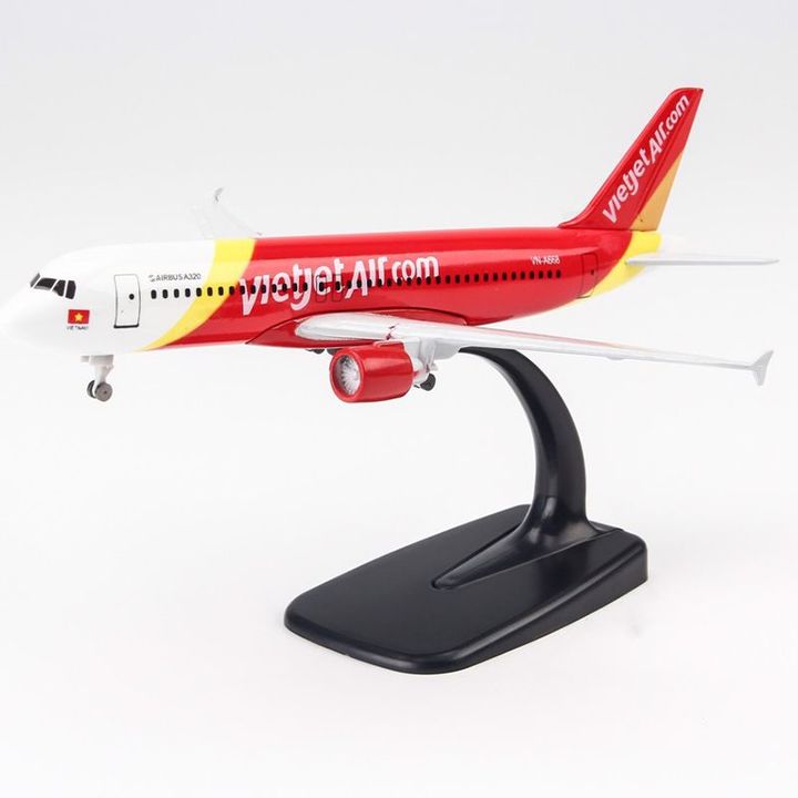 Mô hình Máy bay Vietjet Air Airbus A320 20cm