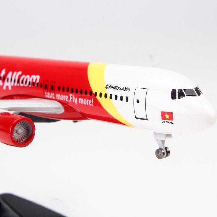 Mô hình Máy bay Vietjet Air Airbus A320 20cm