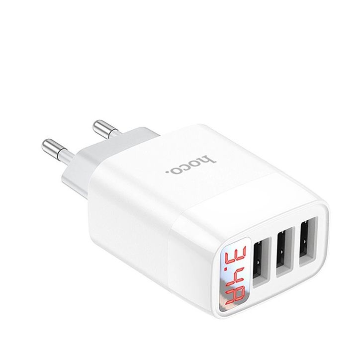 Cóc sạc nhanh Hoco 20W C93A 3 cổng USB