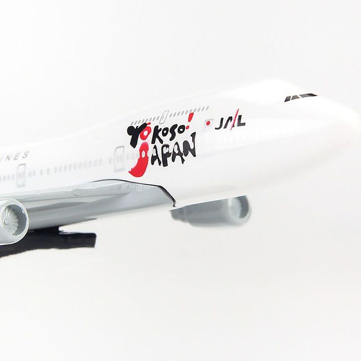 Mô hình Máy bay JAL Yokoso Japan Boeing B747 16cm