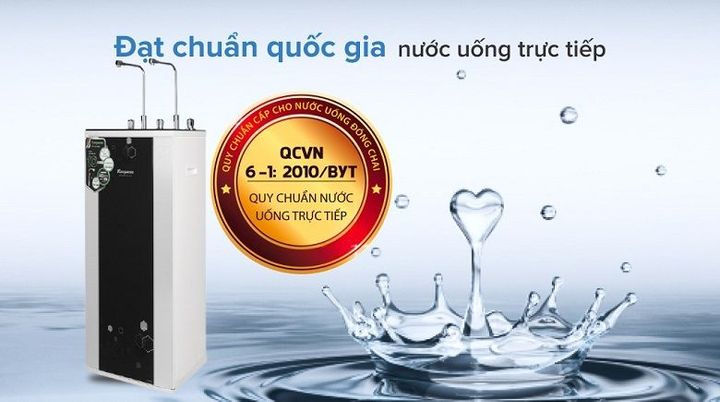 Máy lọc nước uống trực tiếp Hydrogen Kangaroo KG10A4VTU 10 lõi có 2 vòi nóng lạnh