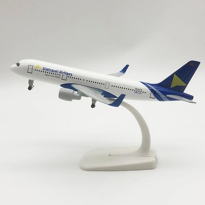 Mô hình máy bay Vietravel Airlines Airbus A321 20Cm