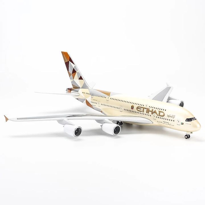 Mô hình máy bay Etihad Airbus A380 47cm