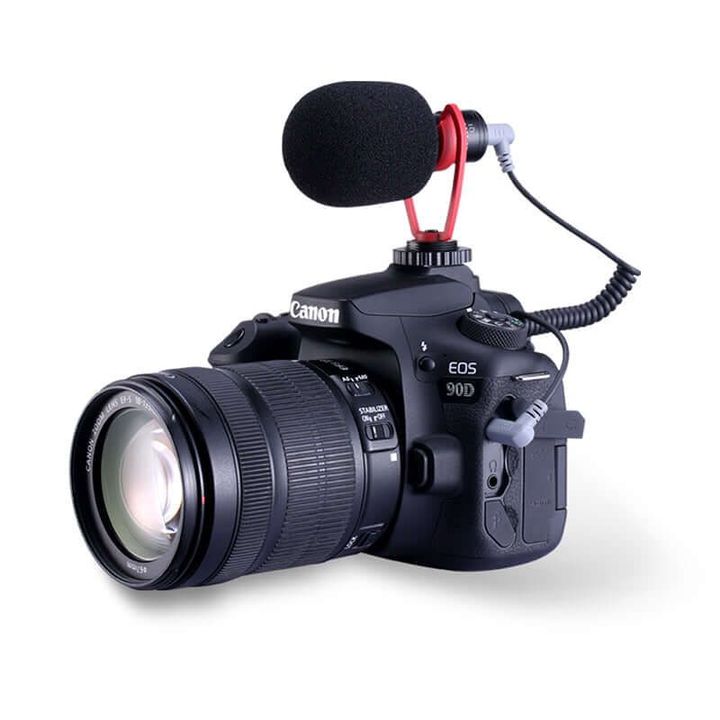 Microphone thu âm Sairen VM-Q1 Cổng Kết Nối Jack 3.5mm Dùng Quay Video, Vlog Cho Điện Thoại, Máy Ảnh