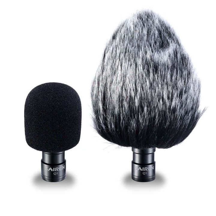 Microphone thu âm Sairen VM-Q1 Cổng Kết Nối Jack 3.5mm Dùng Quay Video, Vlog Cho Điện Thoại, Máy Ảnh