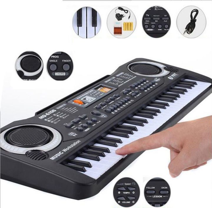 Đàn piano 61 phím cho bé- Kèm Dây Cấp Nguồn